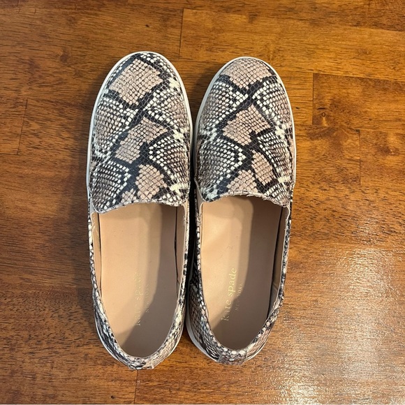 Kate Spade Ginger snake print leather slip on shoes size 9.5 - Picture 9 of 13
